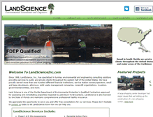 Tablet Screenshot of landscienceinc.com